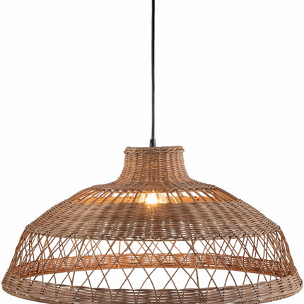 Bailleval Dark Brown Rattan Pendant Pendants TriadCommerceInc