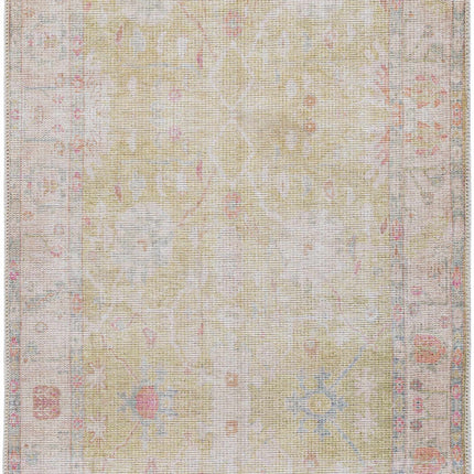 Bozkurt Vintage Flat Pile Washable Rug Rugs TriadCommerceInc