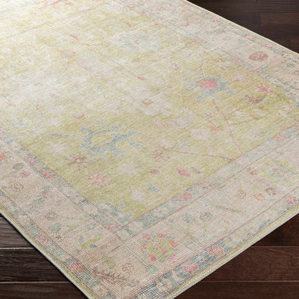 Bozkurt Vintage Flat Pile Washable Rug Rugs TriadCommerceInc