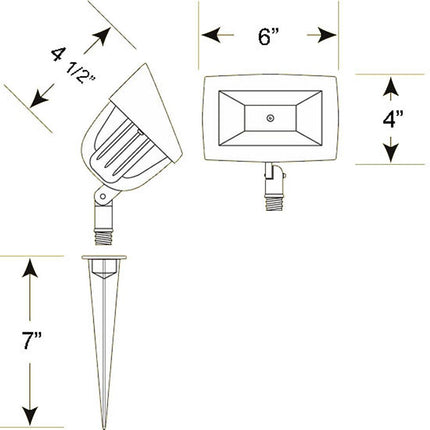 KL100 LED Directional Flood Light Flood Light TriadCommerceInc