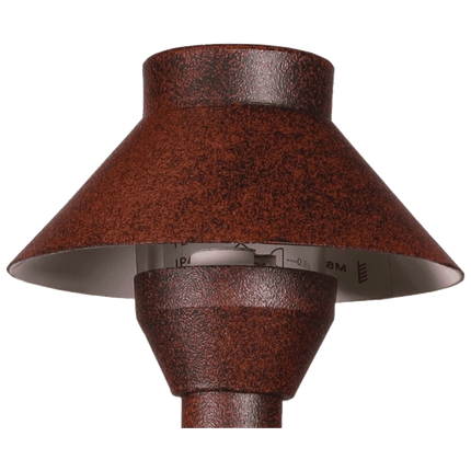 Aluminum Low Voltage Small Hat Path Light with Spike Path Light TriadCommerceInc