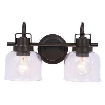 Brighton 2-Light Dark Bronze Dimmable Vanity Light Home Decor > Lighting > Wall Lighting > Wall Sconces TriadCommerceInc Oil-Rubbed Bronze