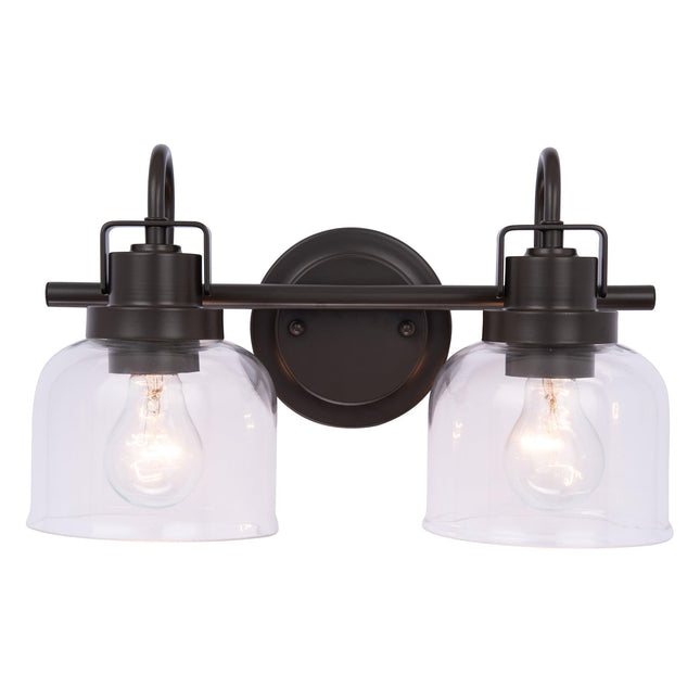 Brighton 2-Light Dark Bronze Dimmable Vanity Light Home Decor > Lighting > Wall Lighting > Wall Sconces TriadCommerceInc Oil-Rubbed Bronze