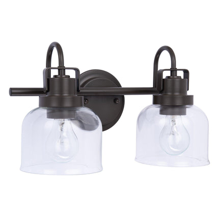 Brighton 2-Light Dark Bronze Dimmable Vanity Light Home Decor > Lighting > Wall Lighting > Wall Sconces TriadCommerceInc
