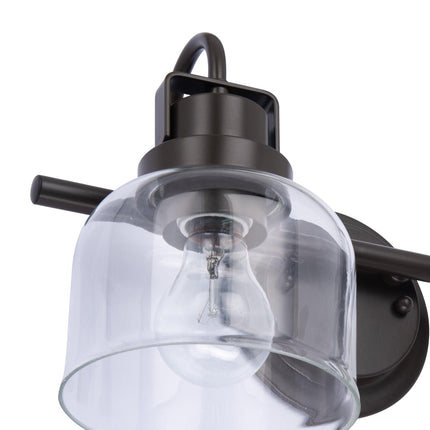 Brighton 2-Light Dark Bronze Dimmable Vanity Light Home Decor > Lighting > Wall Lighting > Wall Sconces TriadCommerceInc