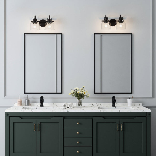 Brighton 2-Light Dark Bronze Dimmable Vanity Light Home Decor > Lighting > Wall Lighting > Wall Sconces TriadCommerceInc