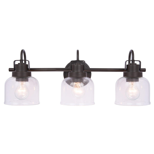 Brighton 3-Light Dark Bronze Dimmable Vanity Light Home Decor > Lighting > Wall Lighting > Wall Sconces TriadCommerceInc Oil-Rubbed Bronze