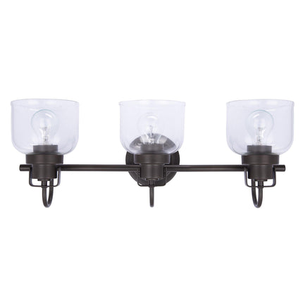 Brighton 3-Light Dark Bronze Dimmable Vanity Light Home Decor > Lighting > Wall Lighting > Wall Sconces TriadCommerceInc
