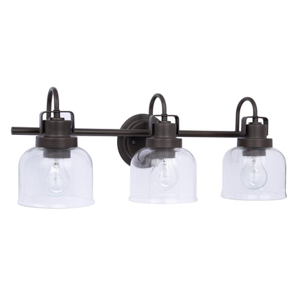 Brighton 3-Light Dark Bronze Dimmable Vanity Light Home Decor > Lighting > Wall Lighting > Wall Sconces TriadCommerceInc