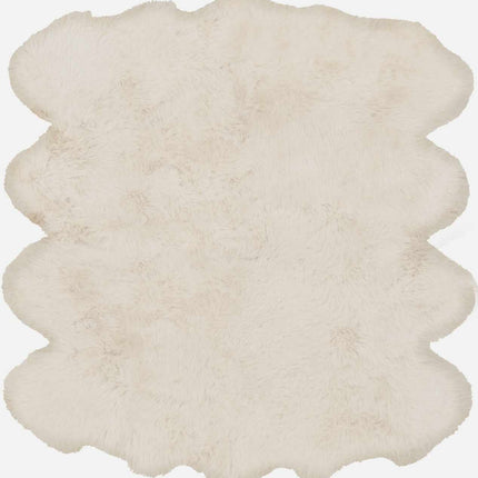Premium White Soft Sheepskin Rug Rugs TriadCommerceInc 6' x 8' Rectangle
