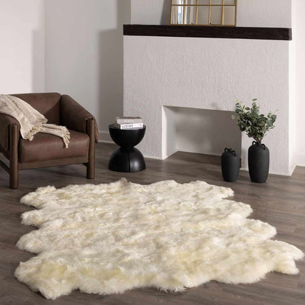Premium White Soft Sheepskin Rug Rugs TriadCommerceInc