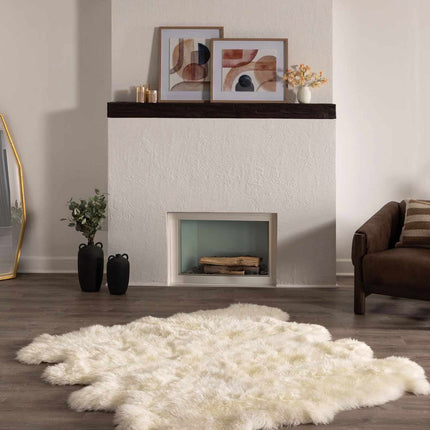 Premium White Soft Sheepskin Rug Rugs TriadCommerceInc