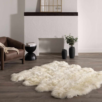 Premium White Soft Sheepskin Rug Rugs TriadCommerceInc