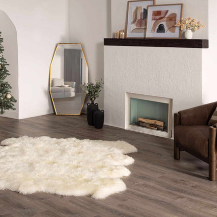 Premium White Soft Sheepskin Rug Rugs TriadCommerceInc