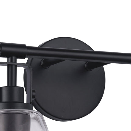 Brilliance Modern Farmhouse 2-Light Vanity Light Black Home Decor > Lighting > Wall Lighting > Wall Sconces TriadCommerceInc