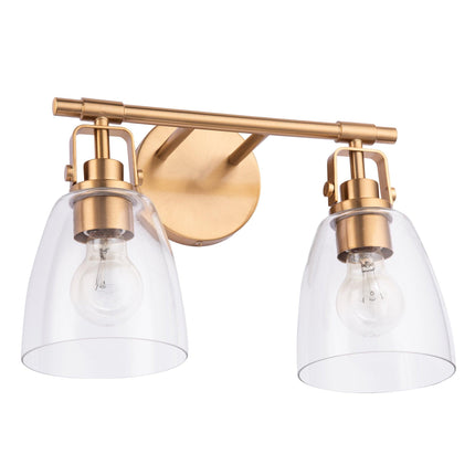 Brilliance Modern Farmhouse 2-Light Vanity Light Black Home Decor > Lighting > Wall Lighting > Wall Sconces TriadCommerceInc