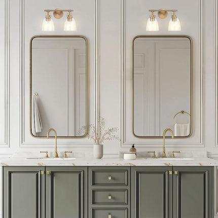 Brilliance Modern Farmhouse 2-Light Vanity Light Black Home Decor > Lighting > Wall Lighting > Wall Sconces TriadCommerceInc