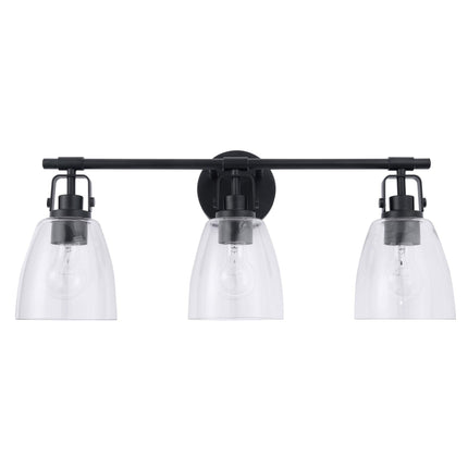 Brilliance Modern Farmhouse 3-Light Vanity Light Fixture Home Decor > Lighting > Wall Lighting > Wall Sconces TriadCommerceInc Black
