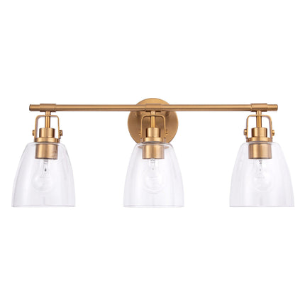 Brilliance Modern Farmhouse 3-Light Vanity Light Fixture Home Decor > Lighting > Wall Lighting > Wall Sconces TriadCommerceInc Golden