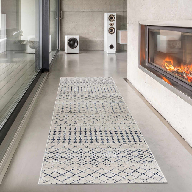 Tigrican Blue 2332 Area Rug Rugs TriadCommerceInc 2'7" x 12' Runner