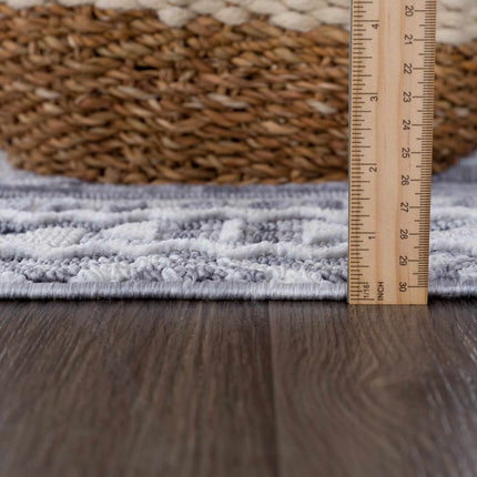 Alya 3D Saxony Rug with Fringes - Clearance Rugs TriadCommerceInc