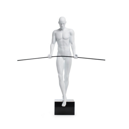 Balance Man White Sculpture TriadCommerceInc   