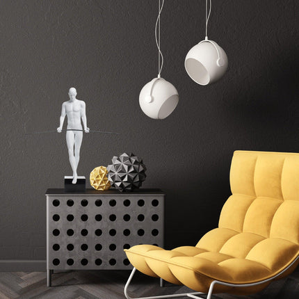 Balance Man White Sculpture TriadCommerceInc   