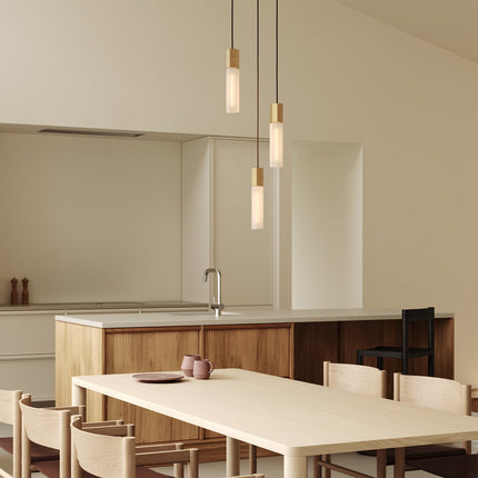 Basalt Triple Pendant in Brass Home Decor > Lighting > Ceiling Lights > Pendant Lights > Cluster Pendants TriadCommerceInc