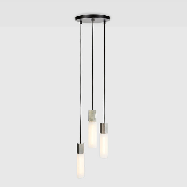 Basalt Triple Pendant in Stainless Steel Home Decor > Lighting > Ceiling Lights > Pendant Lights > Cluster Pendants TriadCommerceInc Stainless Steel