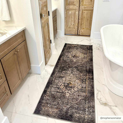 Basiad Washable Area Rug - Clearance Rugs TriadCommerceInc