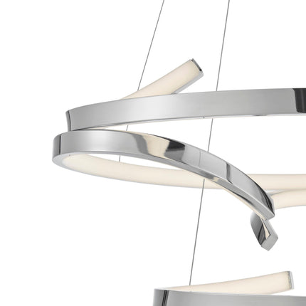 Beijing LED Adjustable Round Chandelier Chrome Light Home Decor > Lighting > Ceiling Lights > Chandelier TriadCommerceInc