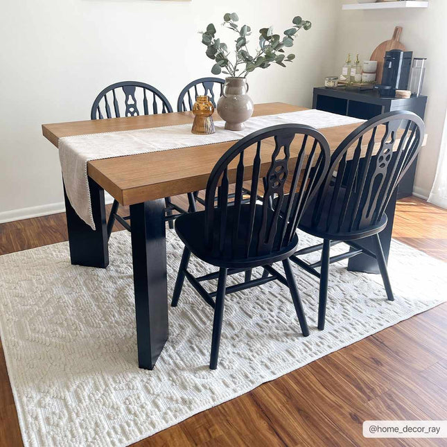 Beren Cream Washable Area Rug Rugs TriadCommerceInc