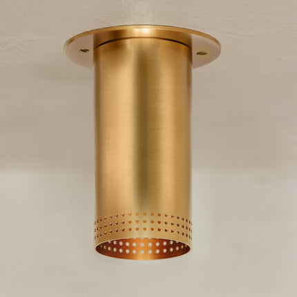 Berger Flush Mount Ceiling Light in Patina Brass Home Decor > Lighting > Ceiling Lights > Flush Mount Ceiling Lights TriadCommerceInc