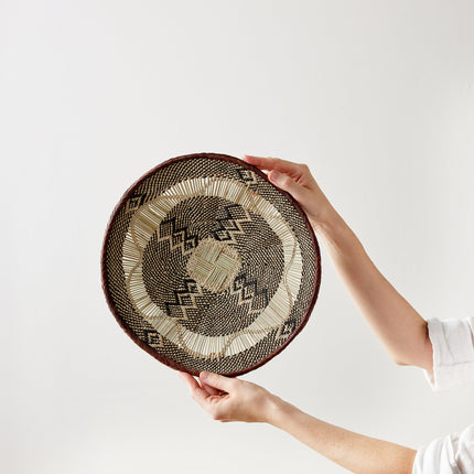 Binga Lace Patterned Basket Wall Basket TriadCommerceInc Small