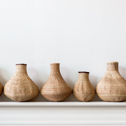 Binga Nongo Natural Woven Gourd Basket Baskets & Vessels TriadCommerceInc