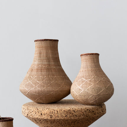 Binga Nongo Natural Woven Gourd Basket Baskets & Vessels TriadCommerceInc