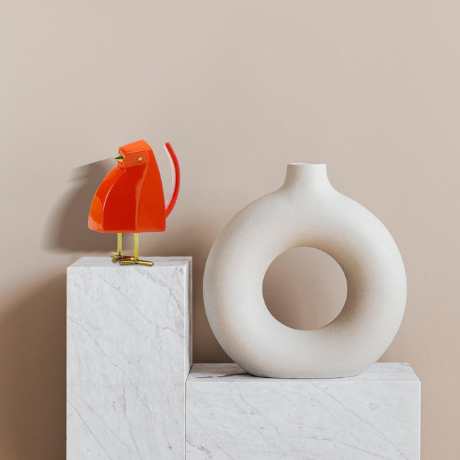 Bird Sculpture // Small Orange Sculpture TriadCommerceInc   