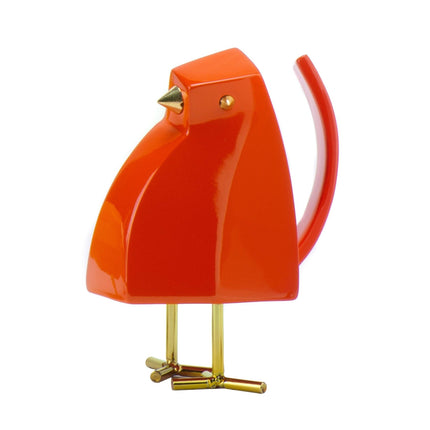 Bird Sculpture // Small Orange Sculpture TriadCommerceInc   