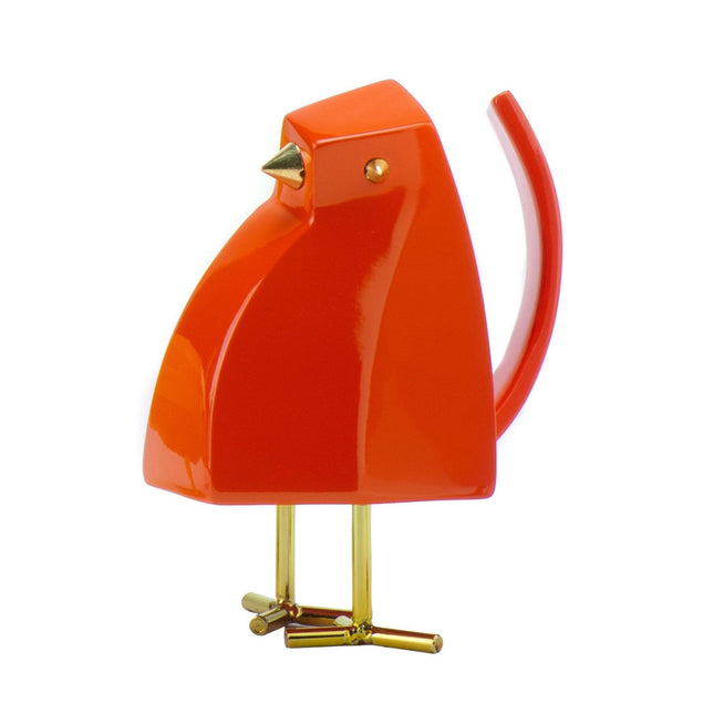 Bird Sculpture // Small Orange Sculpture TriadCommerceInc   