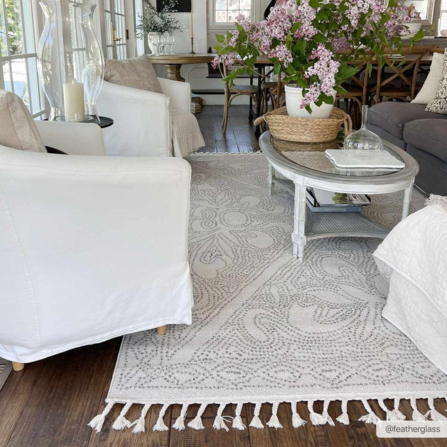 Birdwood Cream & Brown Area Rug Rugs TriadCommerceInc *2' x 3' Rectangle