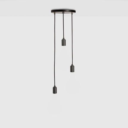 Triple Pendant Light in Graphite + Voronoi III Home Decor > Lighting > Ceiling Lights > Pendant Lights TriadCommerceInc