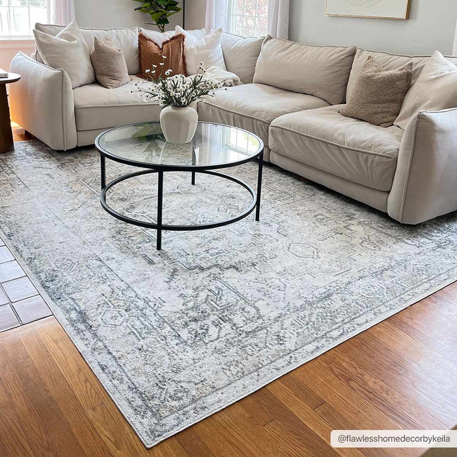 Hera Olive Flat Pile Washable Rug Rugs TriadCommerceInc