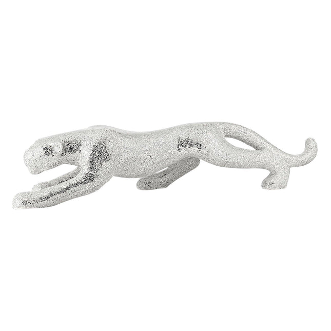 Boli Panther Sculpture // Glass and Chrome Sculpture TriadCommerceInc   