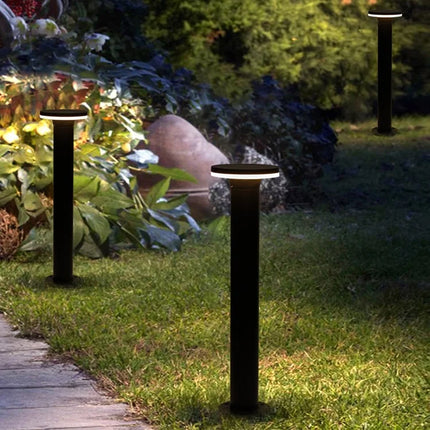 Modern Circle Top Bollard LED Pathway Light Path Light TriadCommerceInc