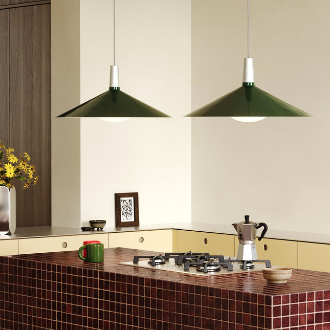 Bower Pendant Light Large in Dark Green Home Decor > Lighting > Ceiling Lights > Pendant Lights TriadCommerceInc