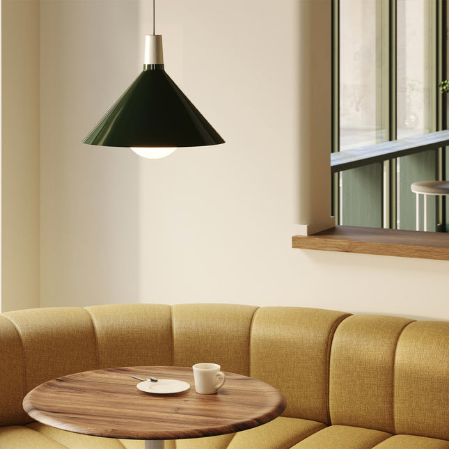 Bower Pendant Light Medium in Dark Green + Sphere IV Home Decor > Lighting > Ceiling Lights > Pendant Lights TriadCommerceInc