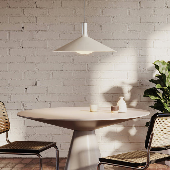 Bower Pendant Light Large in Oyster White + Oval II Home Decor > Lighting > Ceiling Lights > Pendant Lights TriadCommerceInc