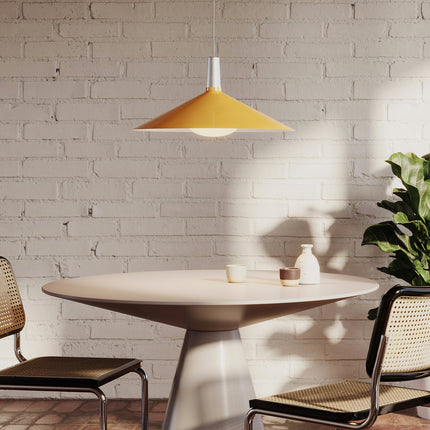 Bower Pendant Light Large in Yellow + Oval II Home Decor > Lighting > Ceiling Lights > Pendant Lights TriadCommerceInc