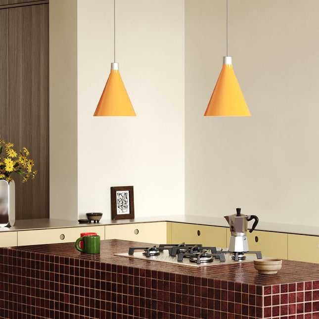 Bower Pendant Light Small in Yellow + Sphere III Home Decor > Lighting > Ceiling Lights > Pendant Lights TriadCommerceInc