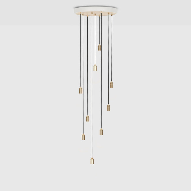 Nine Pendant Light in Brass Home Decor > Lighting > Ceiling Lights > Pendant Lights TriadCommerceInc Brass
